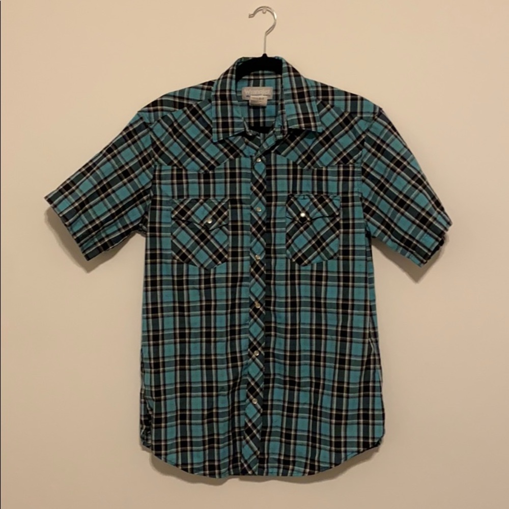 Short Sleeve Plaid buttondown